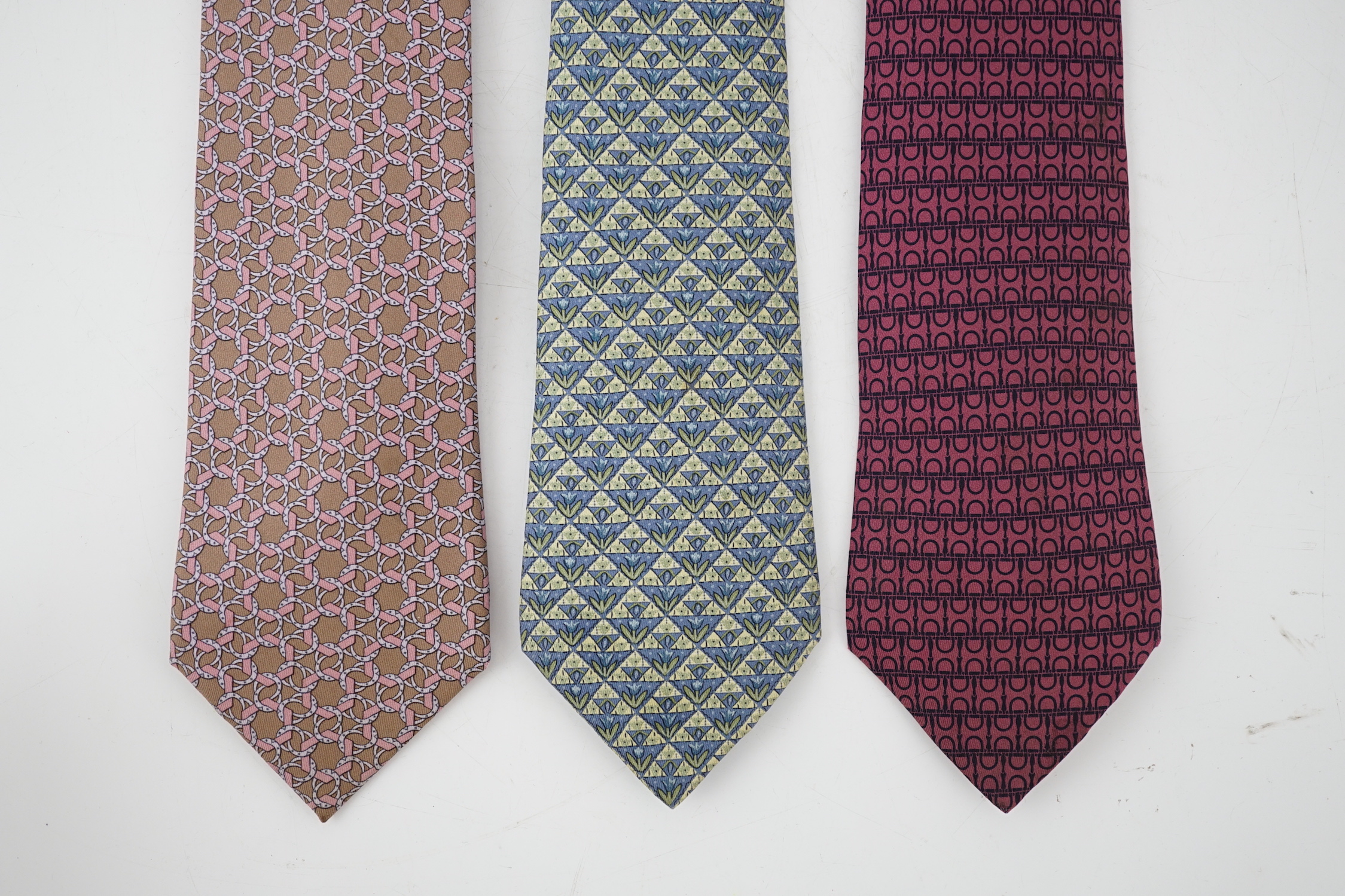 Three Hermès ties